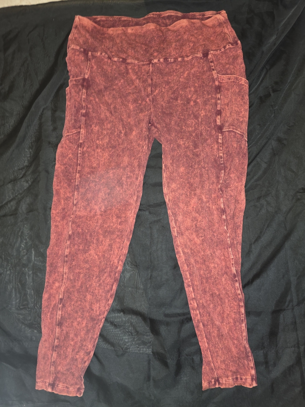 (2 For $30) Zenana Outfitters Mineral-Wash High-Waist Leggings